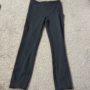 Lululemon Leggings black/grey striped pattern